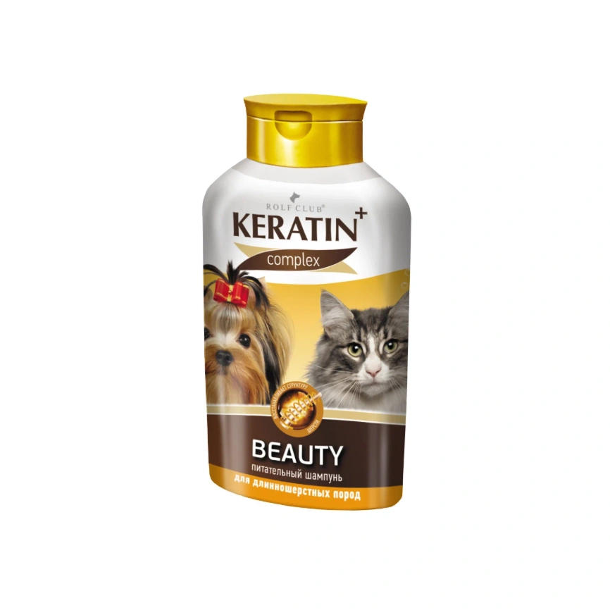 Шампунь Keratin+ Beauty для длинношерстных кошек и собак, 400 мл фото 1