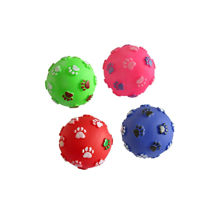 Игрушка NOBBY для собак, Мяч С Лапками дисплей, 24 шт, 7,5 см фото 1