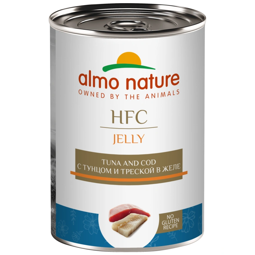 Влажный корм Almo Nature Cod & Tuna для собак, с треской и тунцом в желе, 340 г фото 1