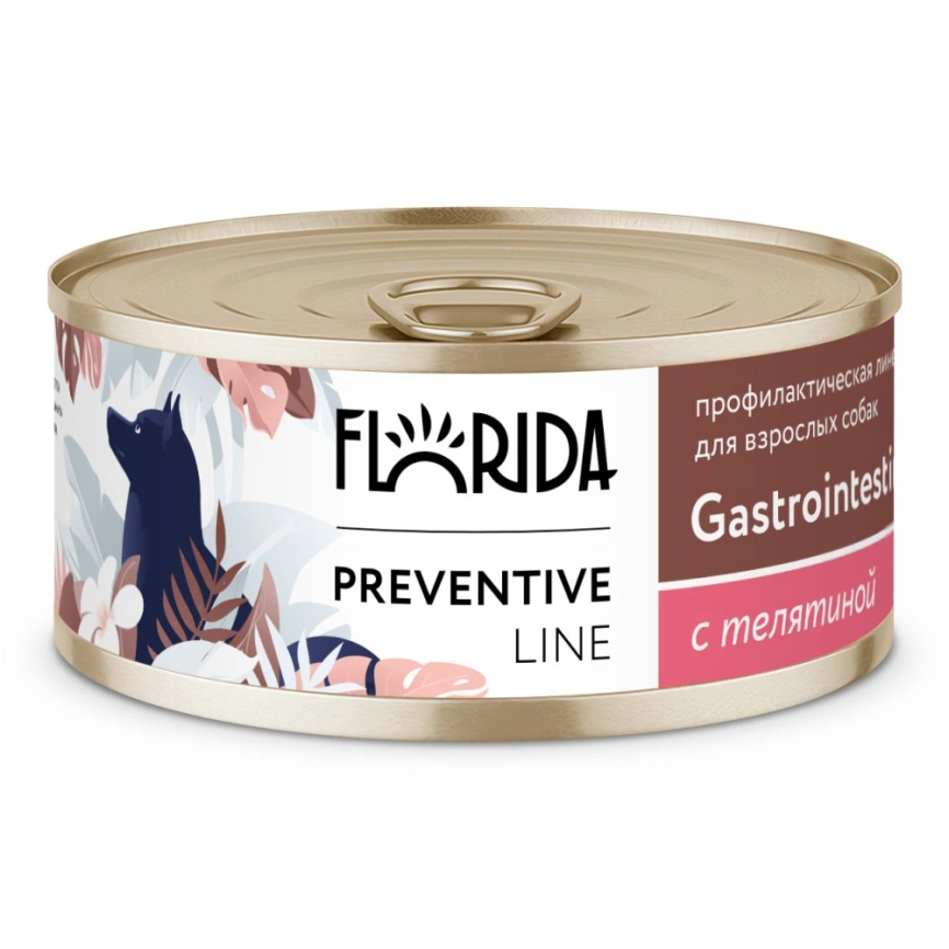 Влажный корм FLORIDA Gastrointestinal Veal для собак при расстройствах пищеварения, с телятиной, 100 г фото 1