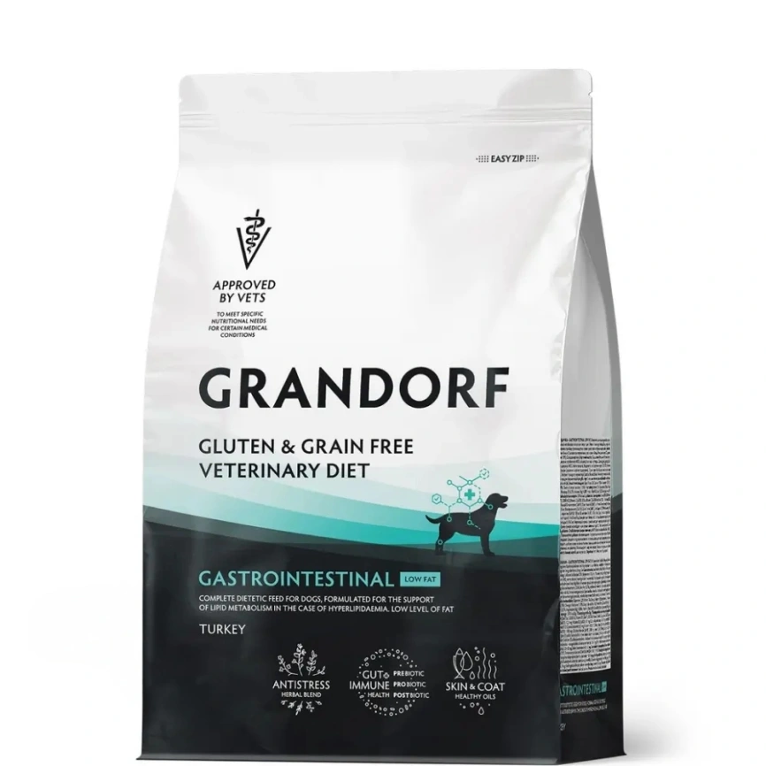 Сухой корм Grandorf Veterinary Gastrointestinal Low Fat для собак при расстройствах пищеварения, 3 кг фото 1