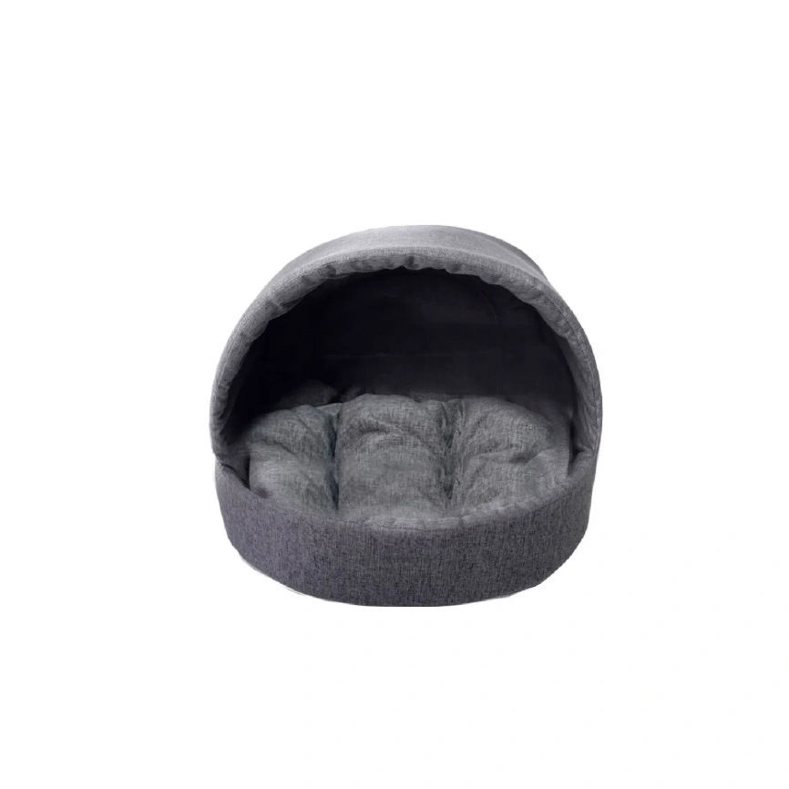 Домик Homepet для домашних животных, Жаккард Melange №1 эстрада графит, 38 см х 35 см х 27 см фото 1