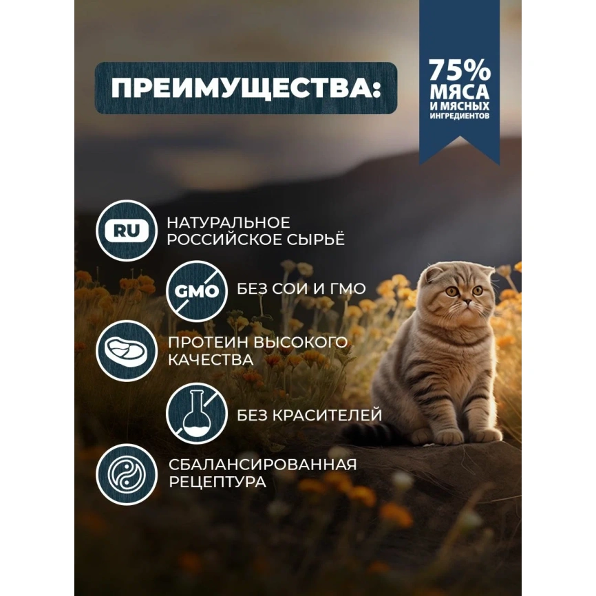 Влажный корм Родные корма Lamb для кошек, ягненок по-княжески, 410 г фото 2