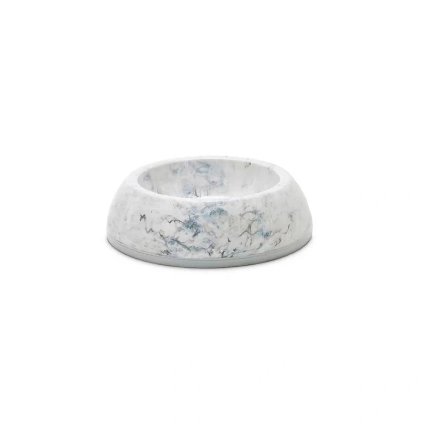 Миска SAVIC Delice для животных, 1 Marble мраморно-серый белый пластик, 0,3 л фото 1