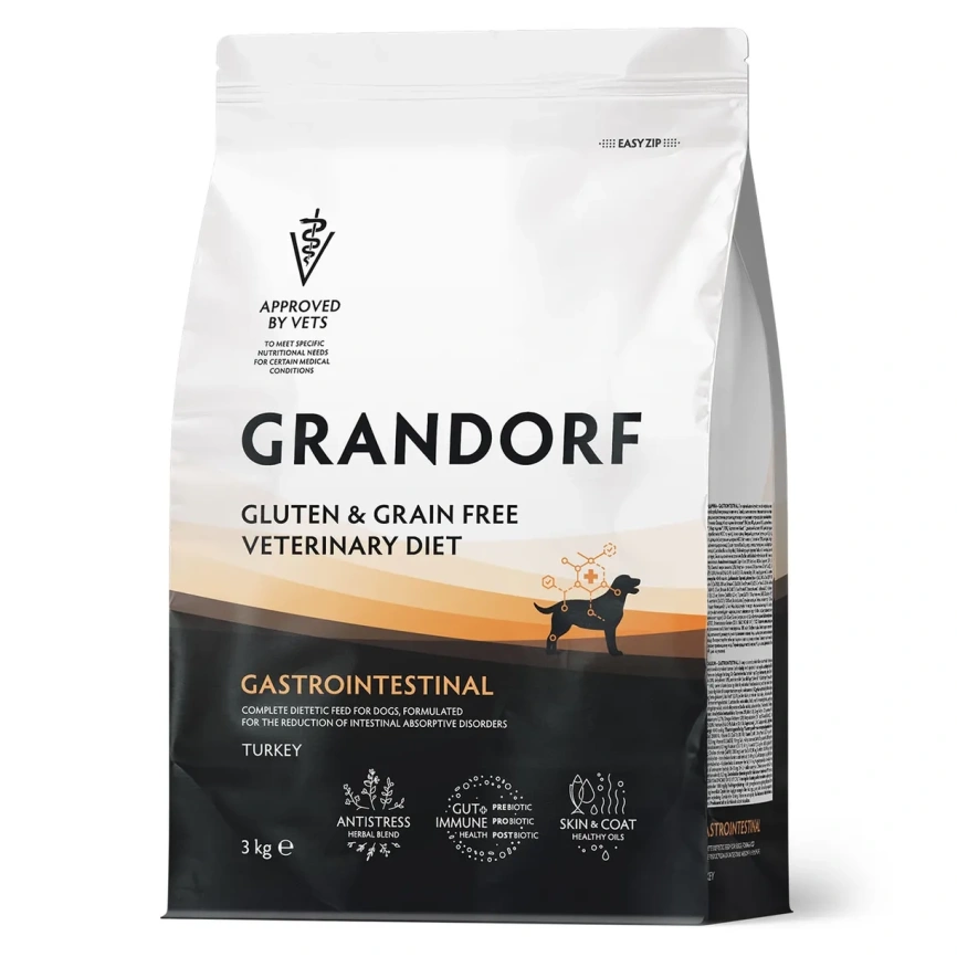 Сухой корм Grandorf Veterinary Gastrointestinal для собак при расстройствах пищеварения, 3 кг фото 1