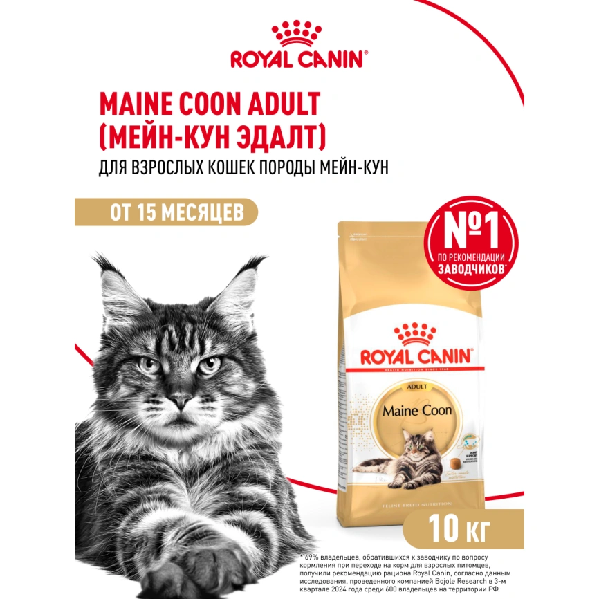 Сухой корм Royal Canin Maine Coon для кошек, 10 кг фото 12
