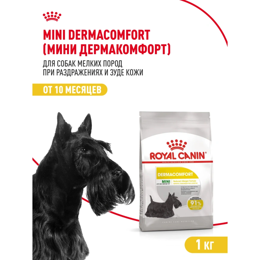 Сухой корм Royal Canin Mini Dermacomfort для собак, 1 кг фото 14