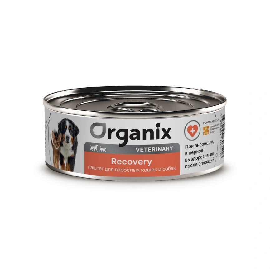 Влажный корм Organix Veterinary Recovery для взрослых кошек и собак в период анорексии, выздоровления и послеоперационного восстановления, 100 г фото 1