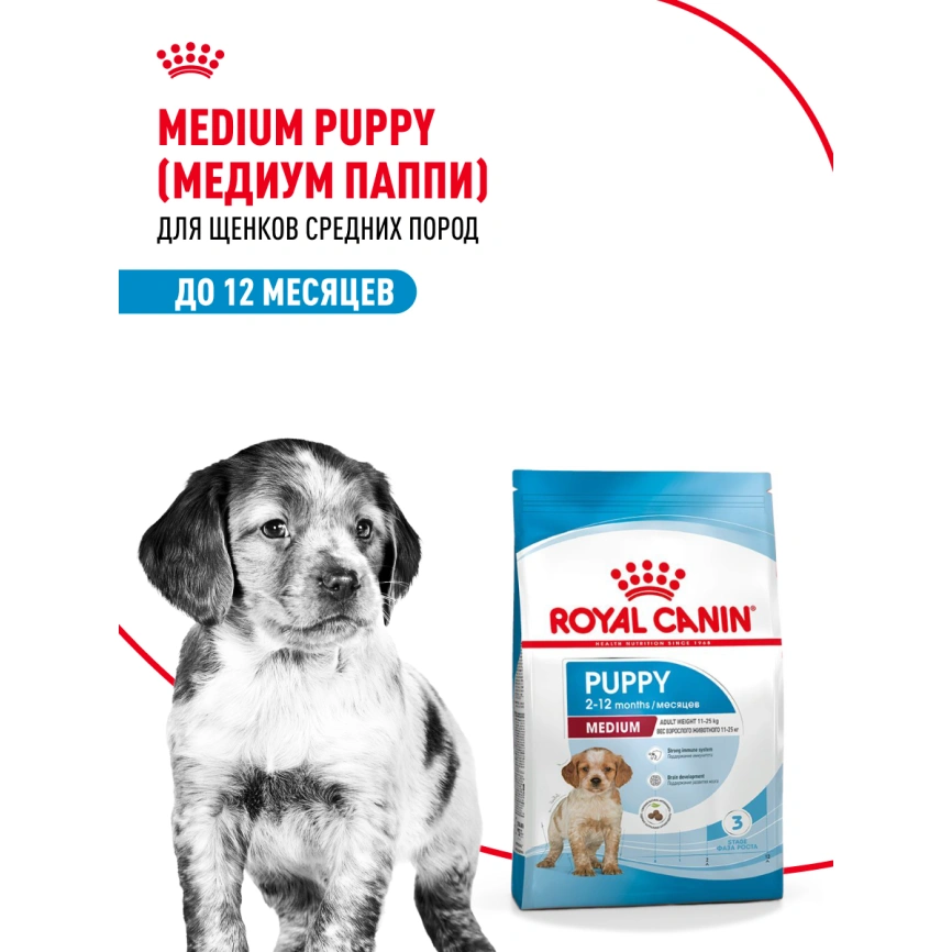 Сухой корм Royal Canin Medium Puppy для щенков, 14 кг фото 17