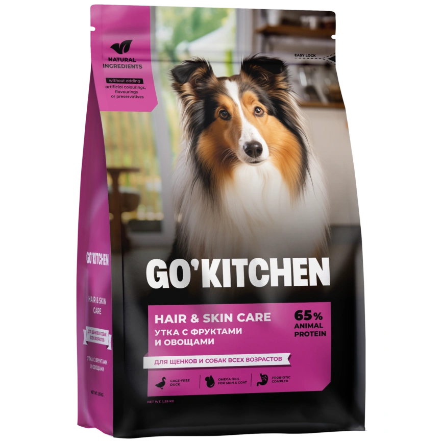 Сухой корм Go'Kitchen Duck для щенков и собак всех возрастов, с уткой, 5,44 кг фото 1