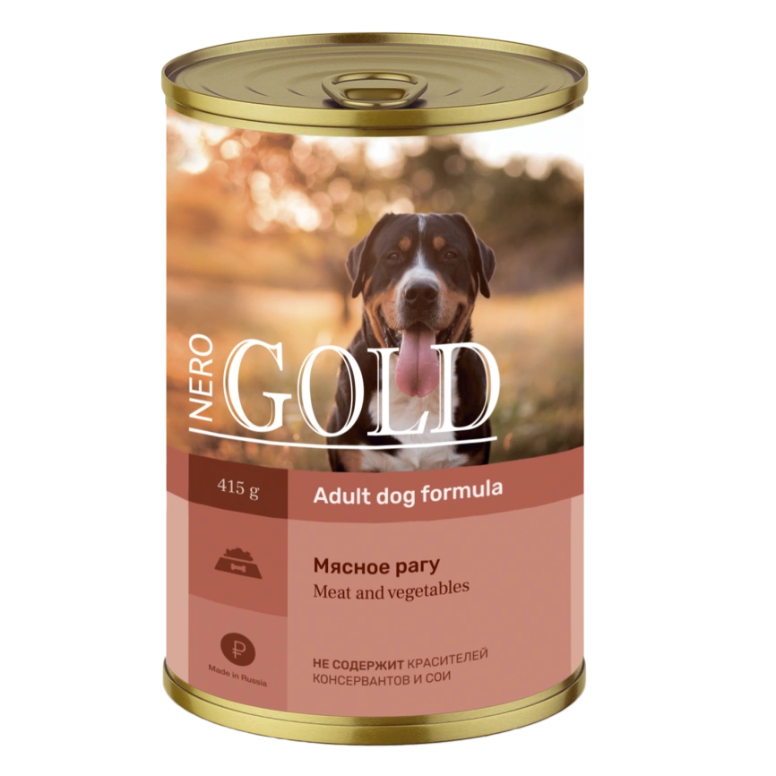Влажный корм Nero Gold для собак "Мясное рагу", 415 г фото 1