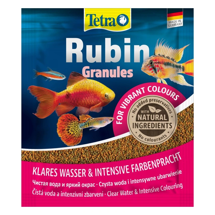 Корм для рыб Tetra Rubin Granules для всех видов рыб в гранулах для улучшения окраса, 15 г фото 1