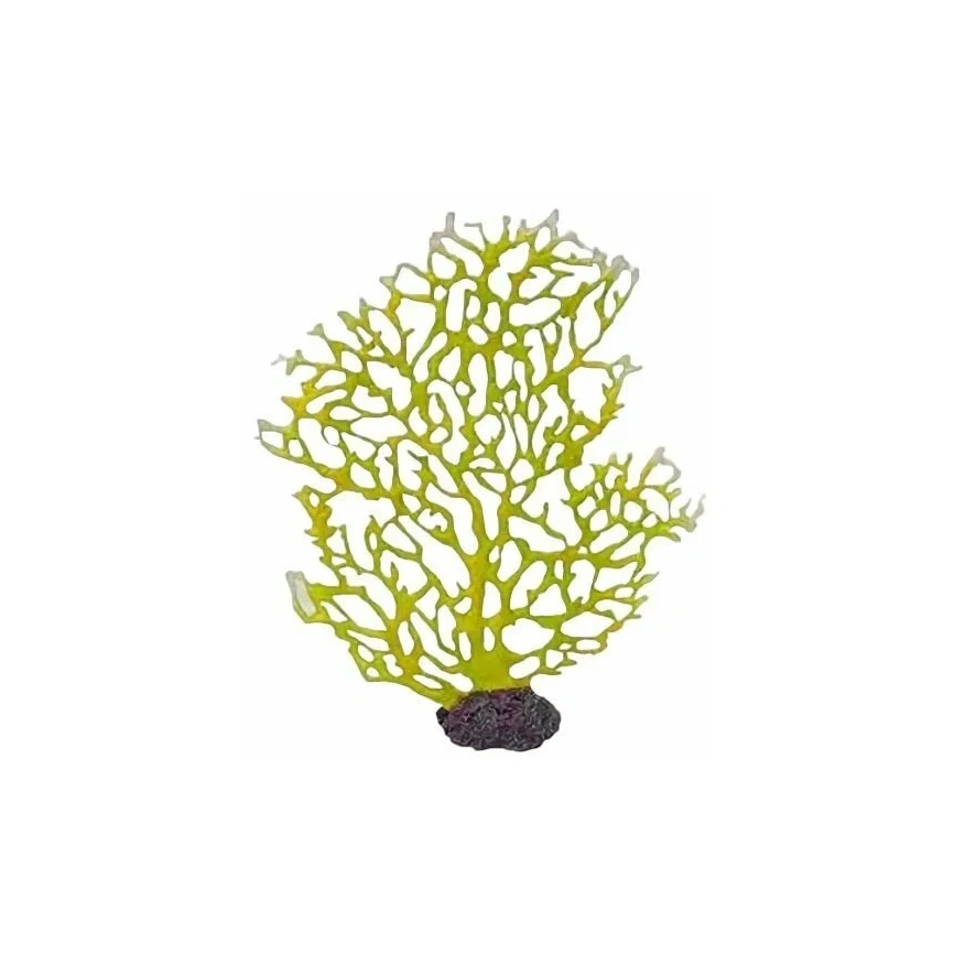 Декорация Fauna Int коралл желтый, 22 см х 5 см х 27 см фото 1