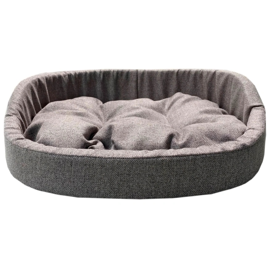 Лежак Homepet Silver для домашних животных, Жаккард Krona №1, 43 см х 38 см х 15 см фото 1
