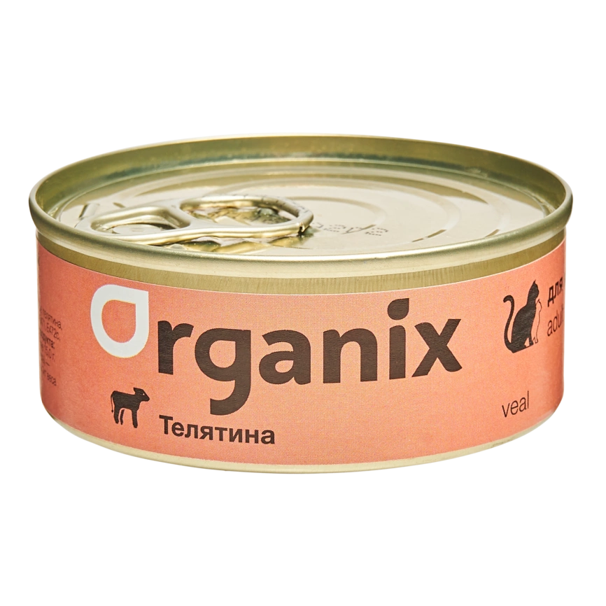 Влажный корм Organix Preventive Line Veal для кошек, с телятиной, 100 г фото 1