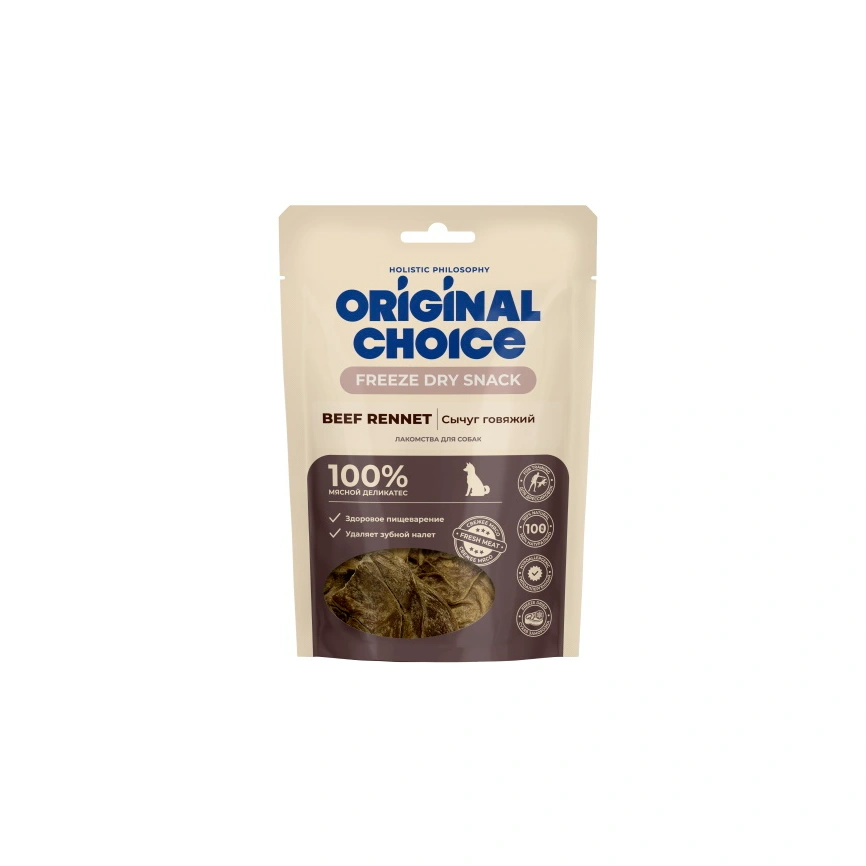 Лакомство ORIGINAL CHOICE для собак, сычуг говяжий, 40 г фото 1