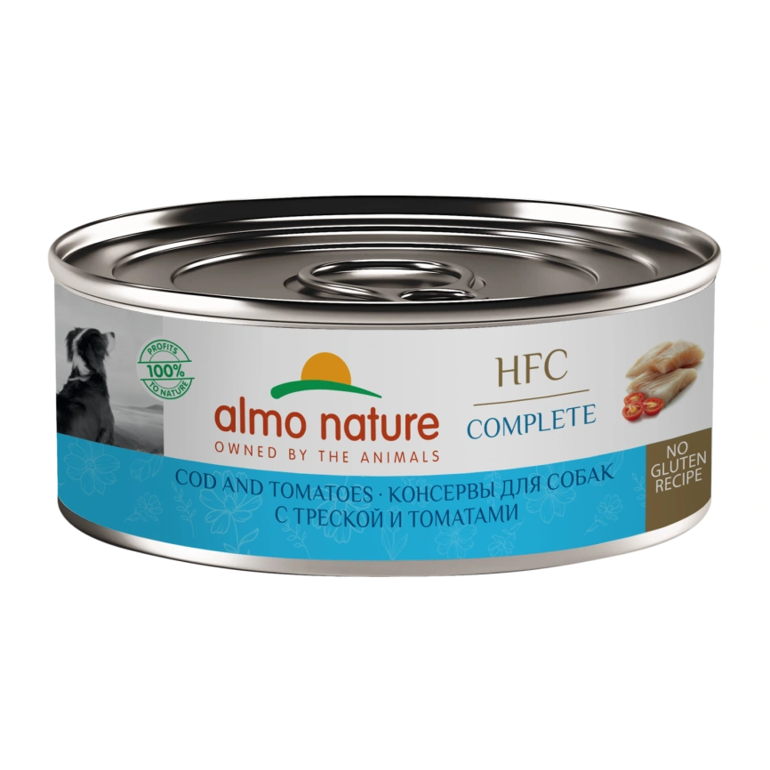 Влажный корм Almo Nature Cod & Tomato для собак, с треской и томатами, 100 г фото 1