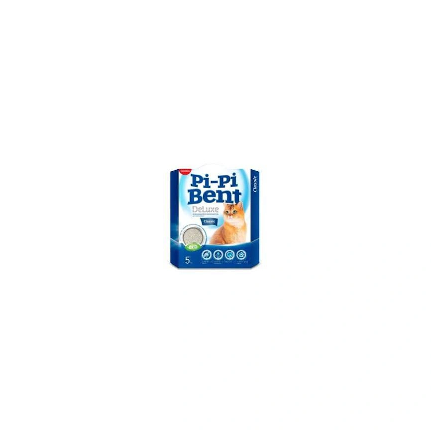Наполнитель Pi-Pi Bent DeLuxe Fresh Grass для кошачьих туалетов, комкующийся, 12 л фото 1