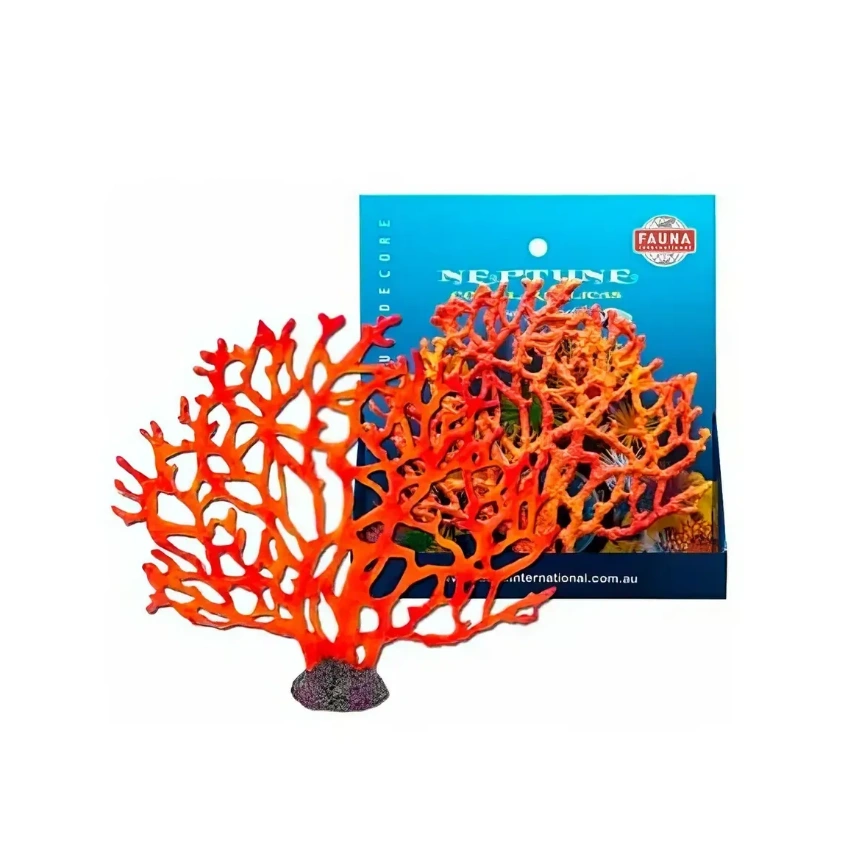 Декорация Fauna Int коралл красный, 19 см х 3,5 см х 17 см фото 1