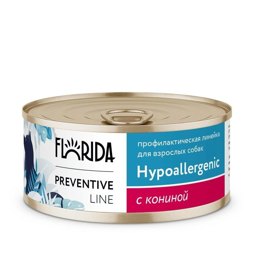 Влажный корм FLORIDA Hypoallergeniс Horse Meat для собак при пищевой аллергии, с кониной, 100 г фото 1
