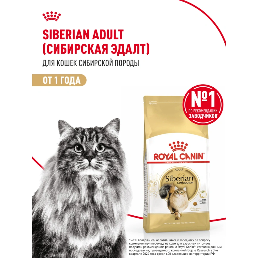 Сухой корм Royal Canin Siberian для кошек, 2 кг фото 13