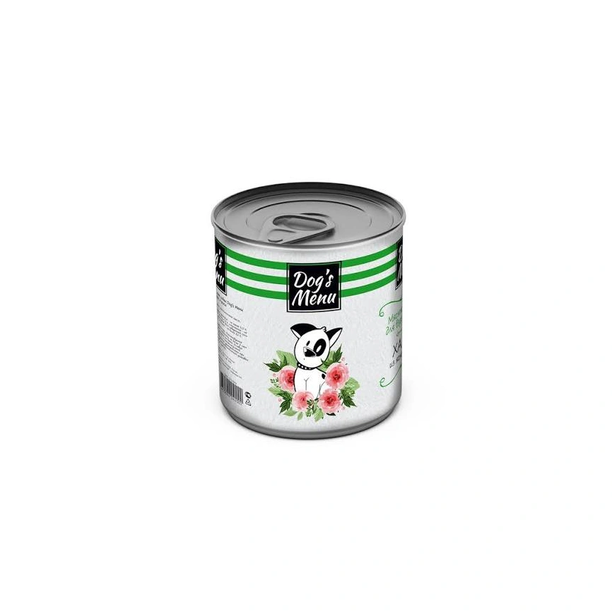 Влажный корм Dog`s Menu Lamb & Rice для взрослых собак хаггис из ягненка и риса, 750 г фото 1