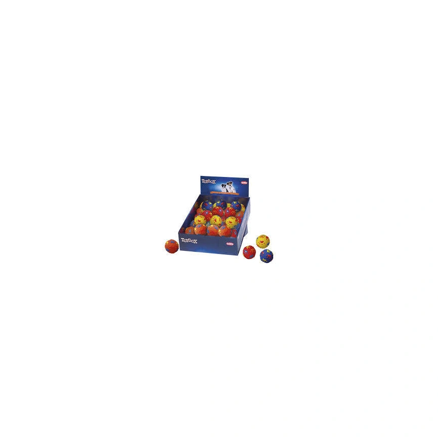 Игрушка NOBBY для собак, дисплей, мяч с лапками, 36 шт, 6,5 см фото 1