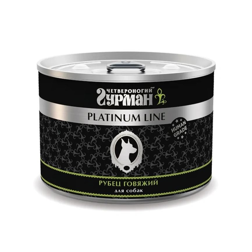 Влажный корм Четвероногий Гурман Platinum line Tripe для собак, с говяжим рубцом в желе, 525 г фото 1