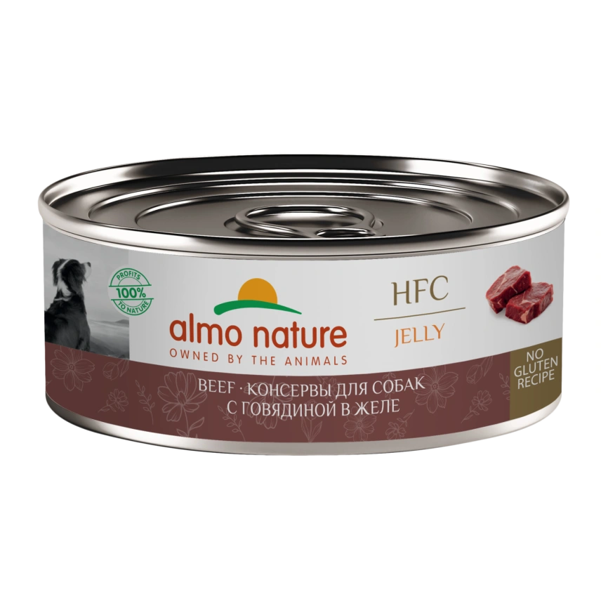 Влажный корм Almo Nature Beef для собак, с говядиной в желе, 100 г фото 1