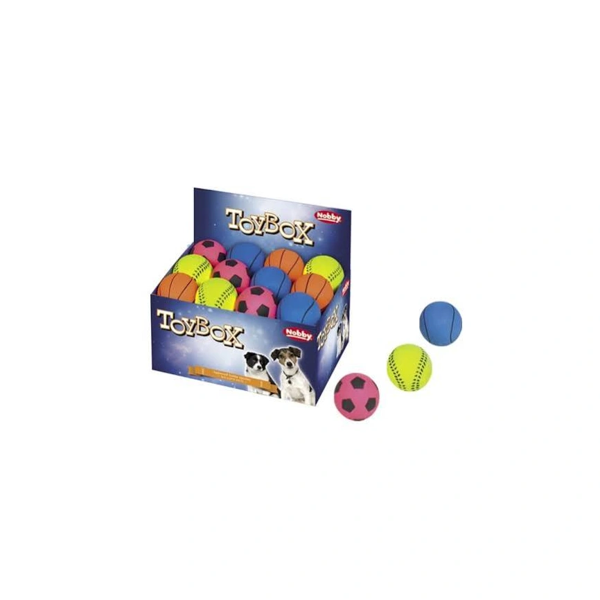 Игрушка NOBBY для собак, Мяч Спортивный, 7,2 см фото 1