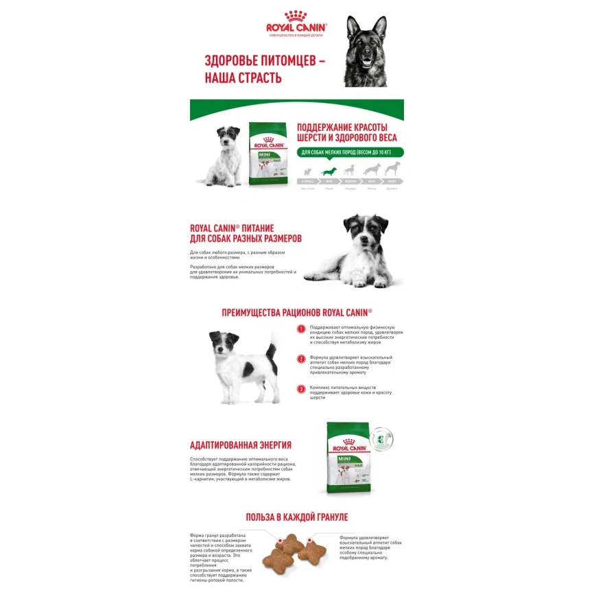 Сухой корм Royal Canin Mini Adult для взрослых собак, 2 кг фото 11