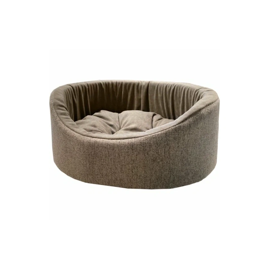 Лежак Homepet для домашних животных, Жаккард Rosy grey №4 розово-серый, 64 см х 50 см х 21 см фото 1
