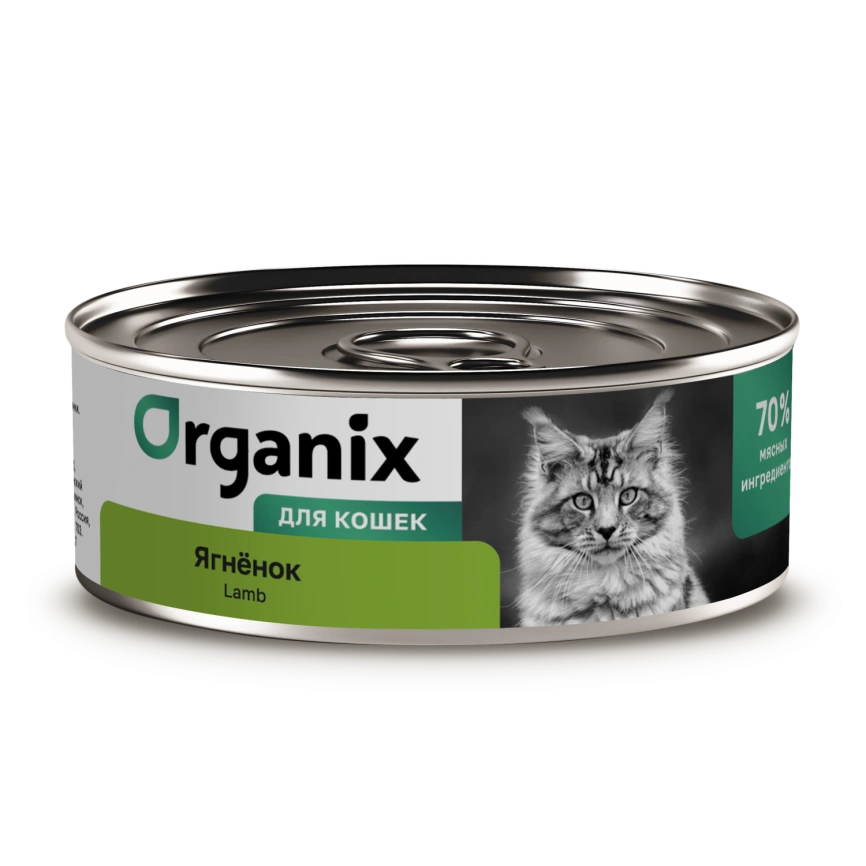 Влажный корм Organix Preventive Line Lamb для кошек, с ягненком, 100 г фото 1