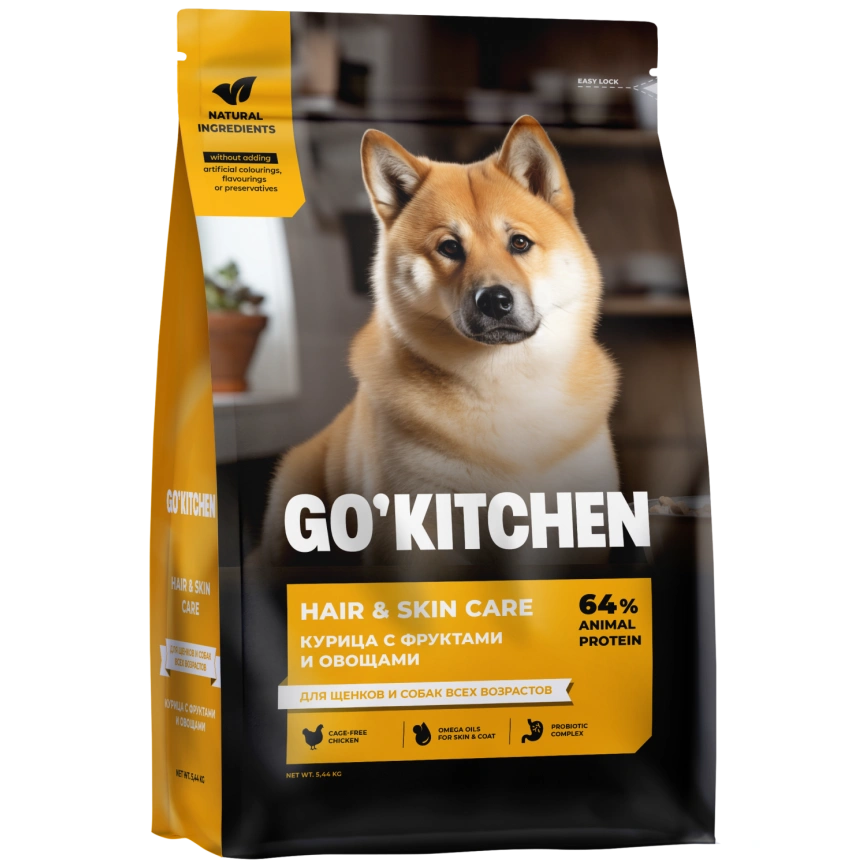 Сухой корм Go'Kitchen Chicken для щенков и собак всех возрастов, с курицей, 5,44 кг фото 1