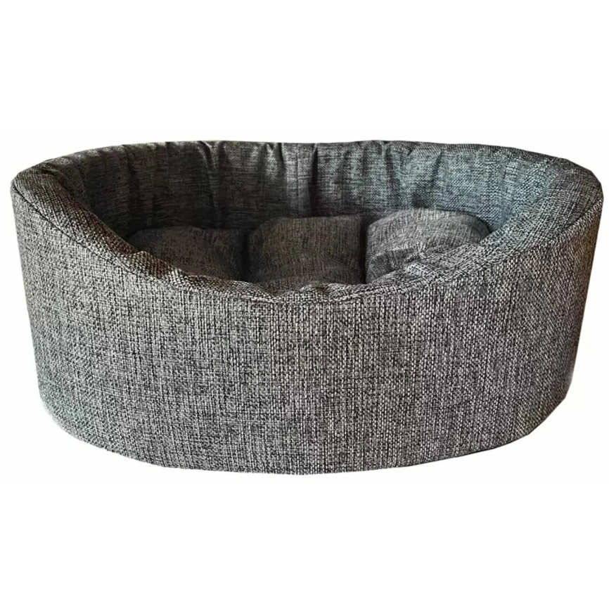Лежак Homepet для домашних животных, Жаккард Wool №2 серый, 49 см х 43 см х 17 см фото 1