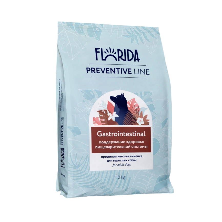 Сухой корм FLORIDA Gastrointestinal для собак для поддержание здоровья пищеварительной системы, 10 кг фото 1