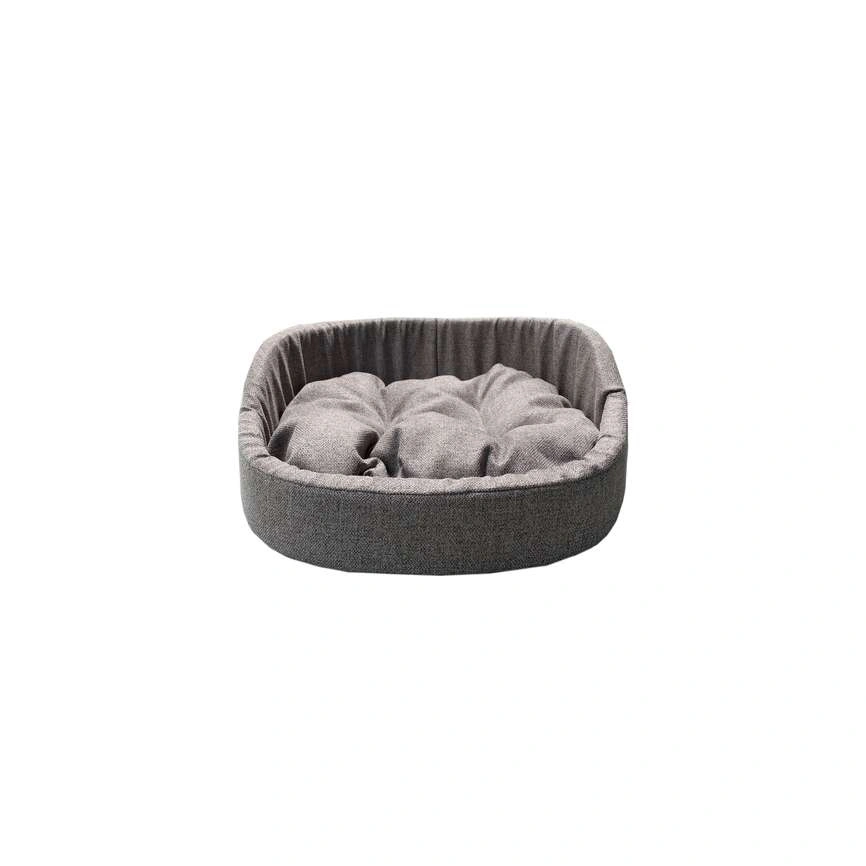 Лежак Homepet для домашних животных, Жаккард Rosy grey №2 розово-серый, 49 см х 43 см х 17 см фото 1