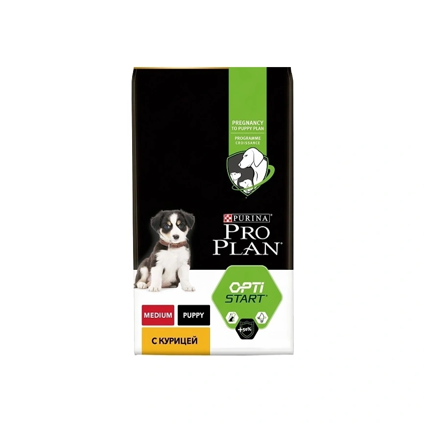 Сухой корм PRO PLAN Chicken для щенков средних пород, с высоким содержанием курицы, 18 кг фото 1