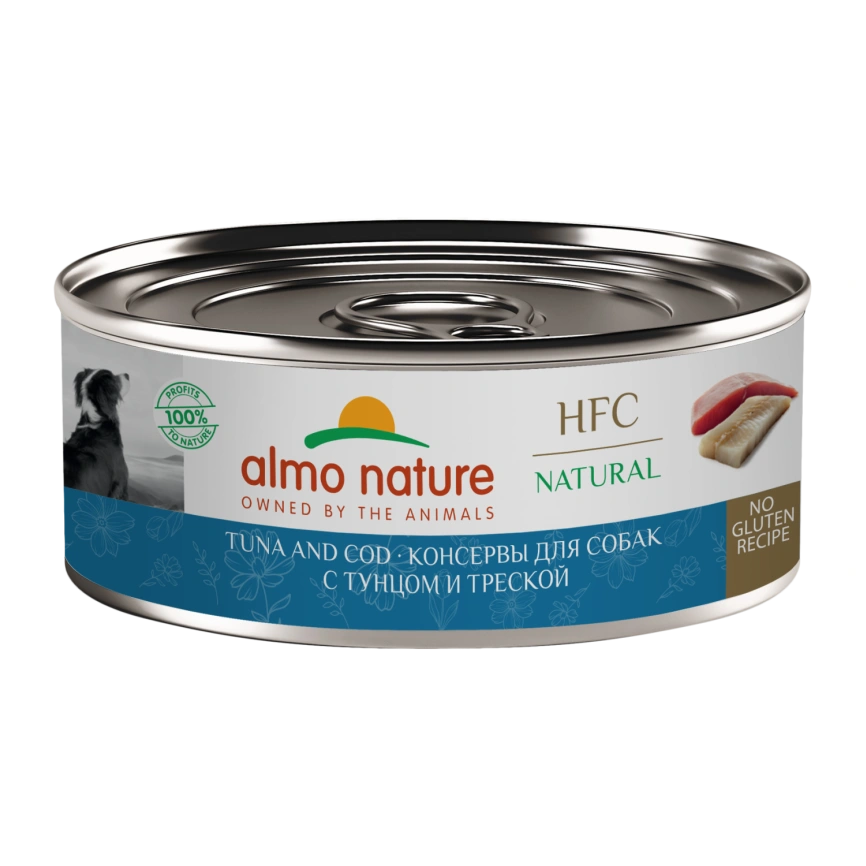Влажный корм Almo Nature Tuna & Cod для собак, с тунцом и треской, 100 г фото 1