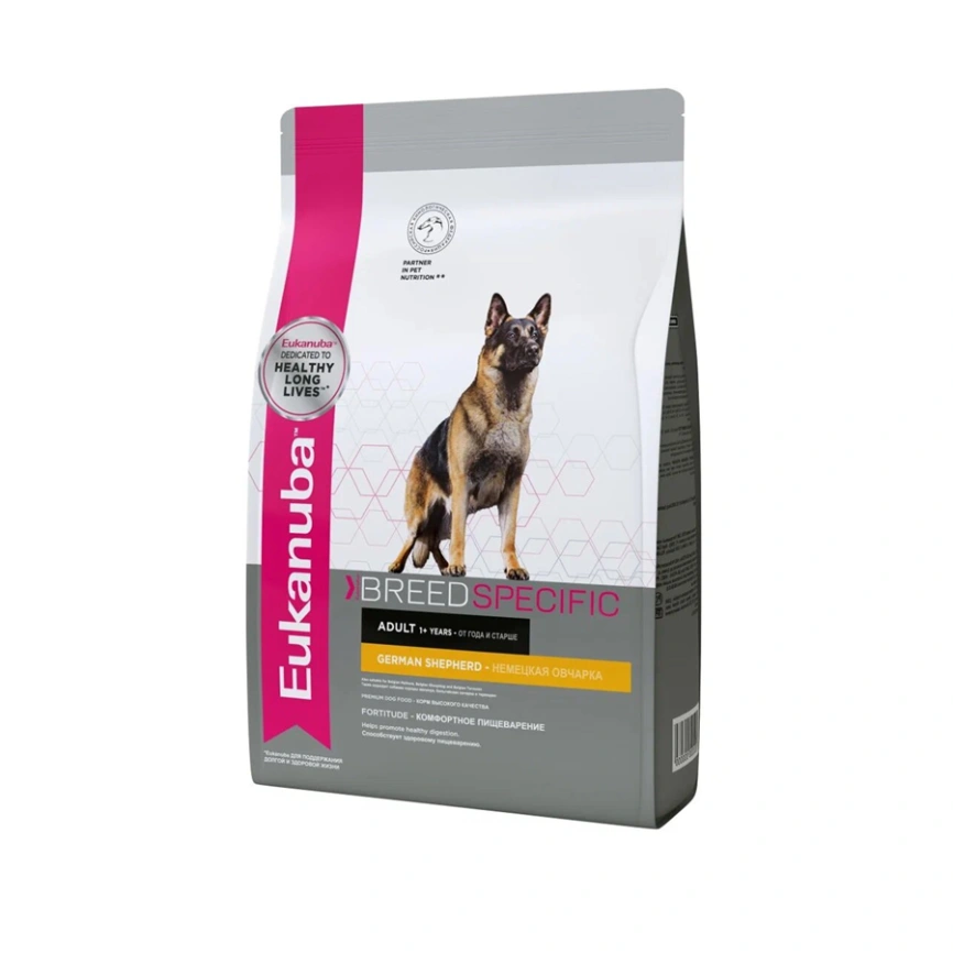 Сухой корм Eukanuba Adult German Shepherd для взрослых собак породы немецкая овчарка, 10 кг фото 1