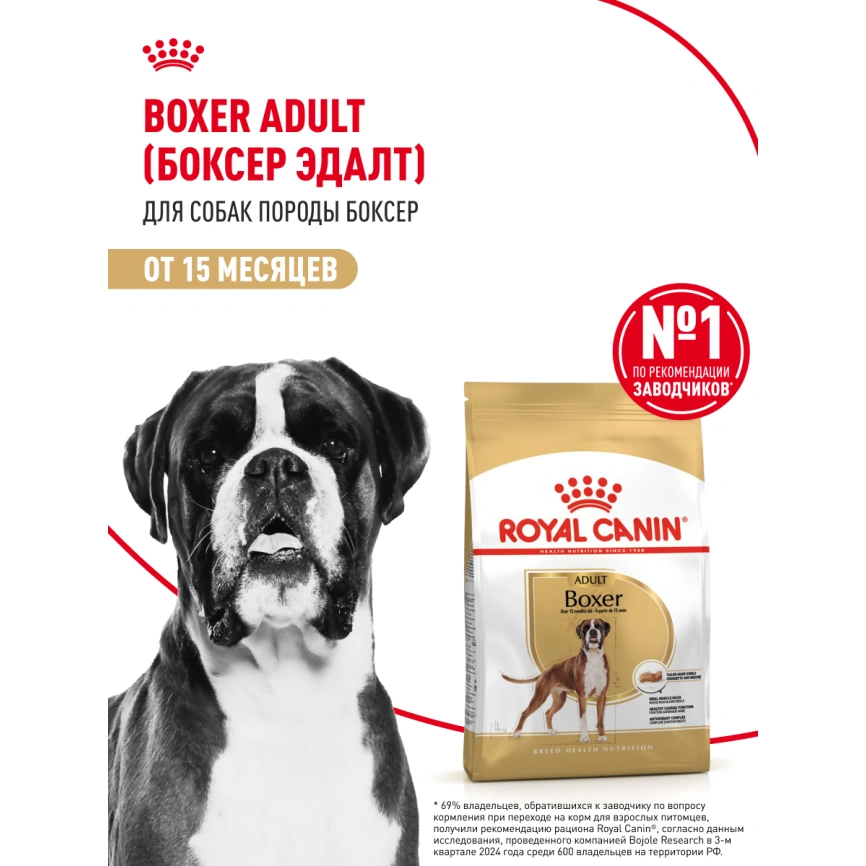 Сухой корм Royal Canin Boxer Adult для собак породы боксер, 12 кг фото 11