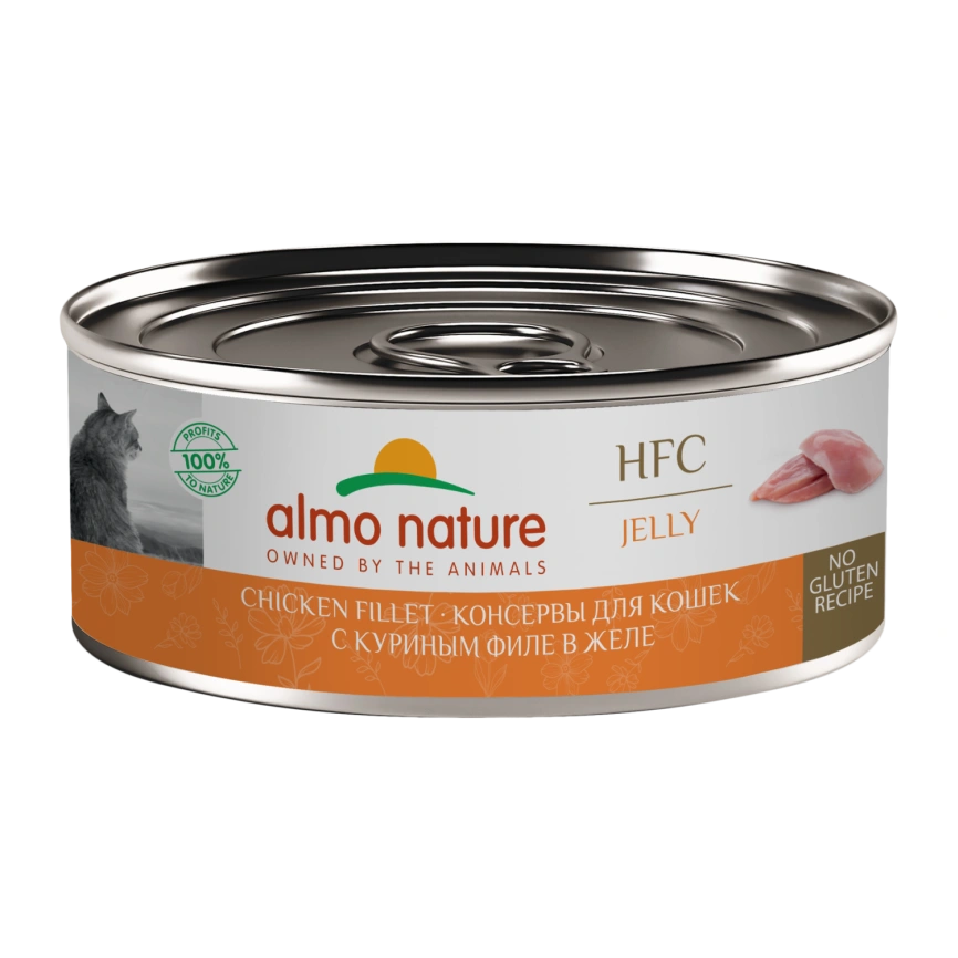 Влажный корм Almo Nature Chicken для кошек с куриным филе в желе, 100 г фото 1