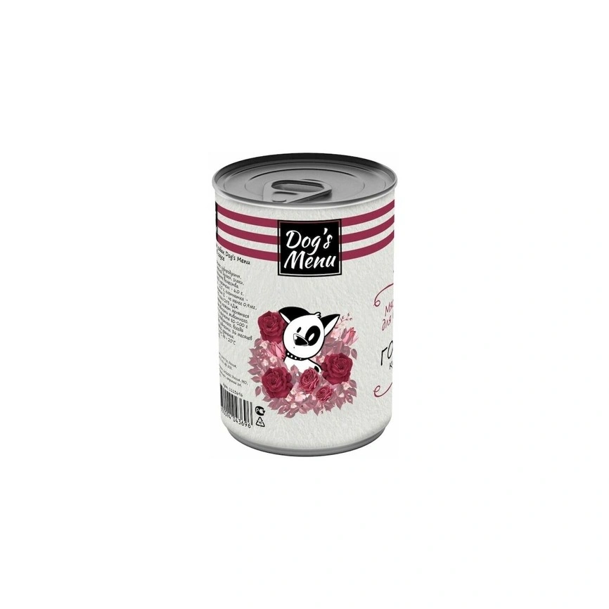 Влажный корм Dog`s Menu Beef для взрослых собак с говядиной кусочки в соусе, 750 г фото 2