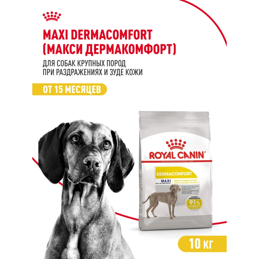 Сухой корм Royal Canin Maxi Dermacomfort для собак, 10 кг фото 14