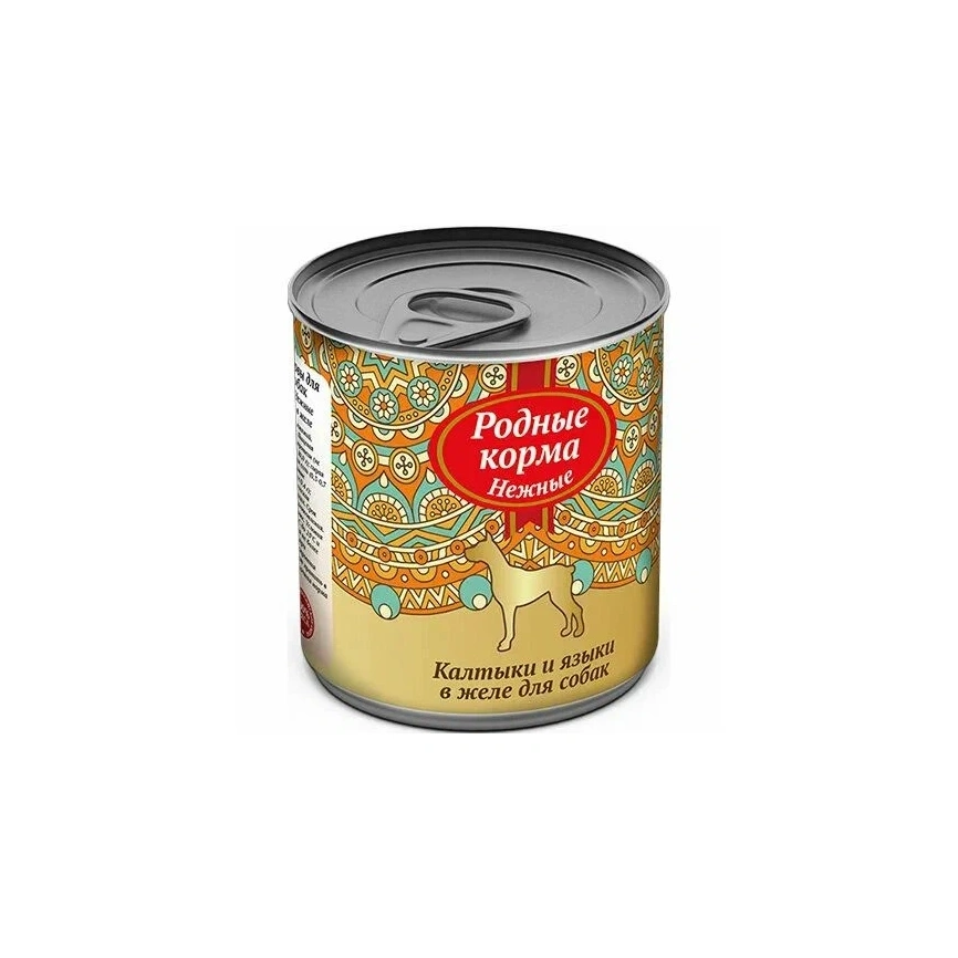 Влажный корм Родные корма нежные калтыки и языки в желе для собак, 240 г фото 1
