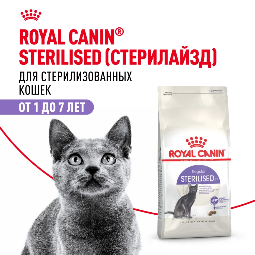 Сухой корм Royal Canin Sterilised для кастрированных котов и стерилизованных кошек, 400 г фото 29
