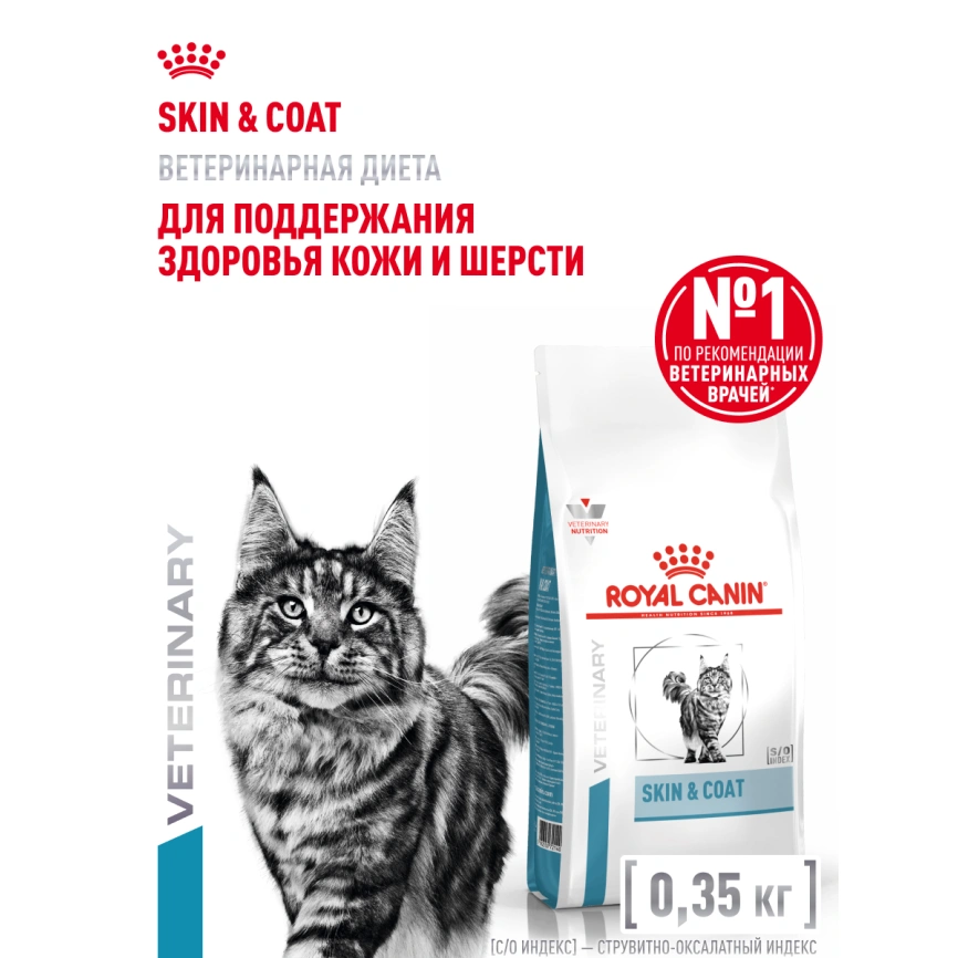 Сухой корм Royal Canin Skin & Coat для кошек, 350 г фото 14