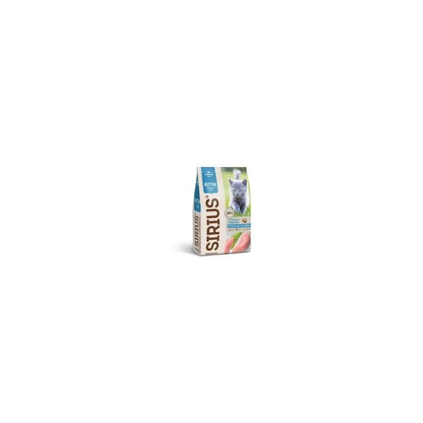 Сухой корм SIRIUS Turkey для котят, с индейкой, 10 кг фото 1