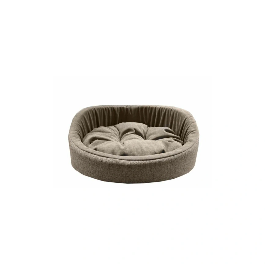 Лежак Homepet для домашних животных, Жаккард Rosy grey №1 розово-серый, 43 см х 38 см х 15 см фото 1