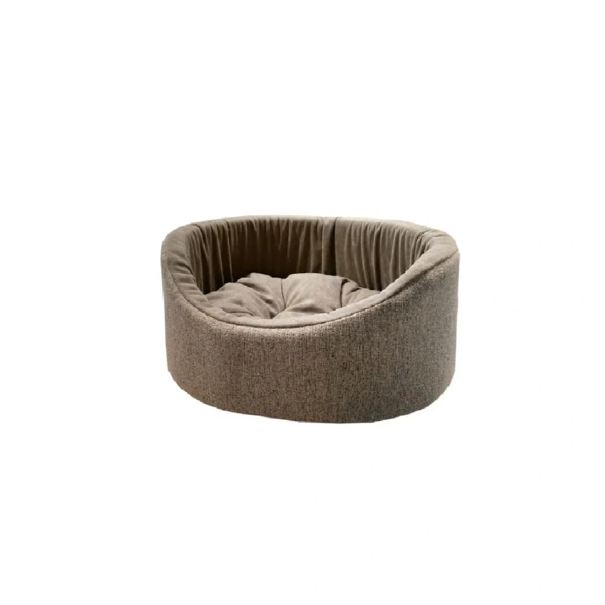 Лежак Homepet для домашних животных, Жаккард Rosy grey №1 розово-серый, 43 см х 38 см х 15 см фото 1